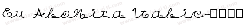 Eu Alonira Italic字体转换